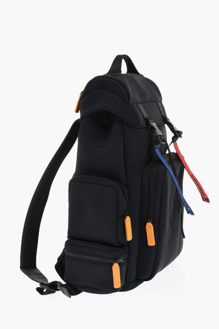 Neoprene Multi-Pocket Backpack with Contrasting Details