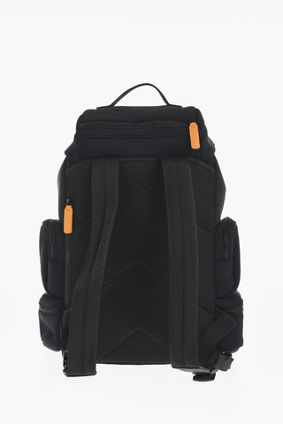 Neoprene Multi-Pocket Backpack with Contrasting Details