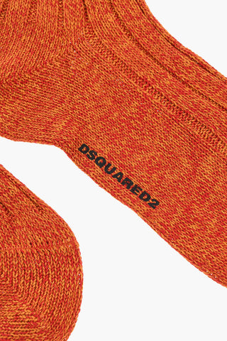 Mid-Crew Linen Melange Socks