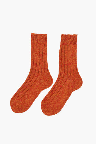 Mid-Crew Linen Melange Socks