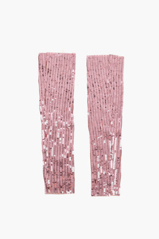 단색 스팽글 암워머