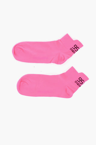 Stretch Fabric Low-Cut Socks with Contrasting Details