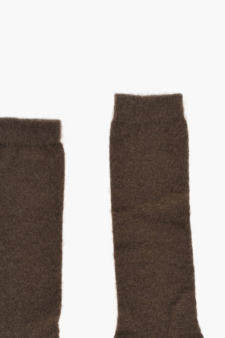 Calzini Lunghi in Misto Mohair a Tinta Unita