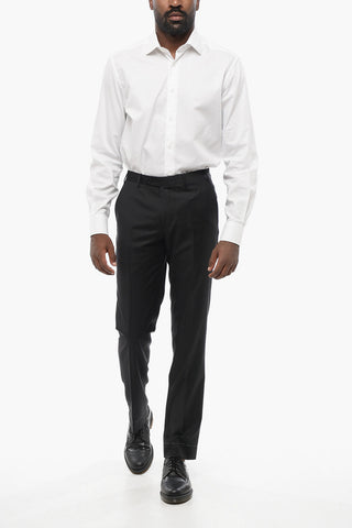 Virgin Wool LEADER Pants with Flush Pockets