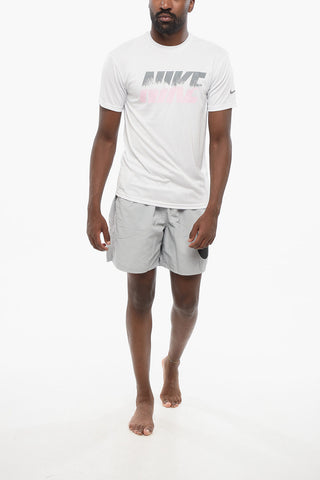 SWIM T-Shirt mit Rundhalsausschnitt HYDROGU mit verblasstem Logo
