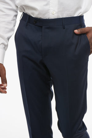CODE 4-Taschen-Hose aus Schurwolle mit verdecktem Verschluss