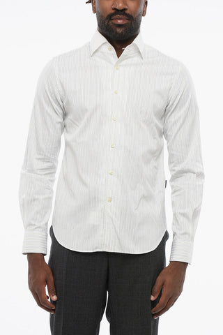 ID Cotton Poplin Striped Shirt with French Collar