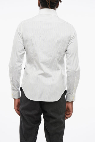 ID Cotton Poplin Striped Shirt with French Collar