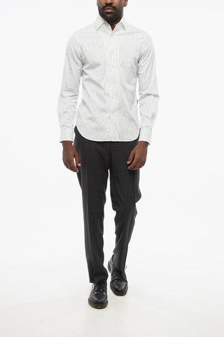 ID Cotton Poplin Striped Shirt with French Collar