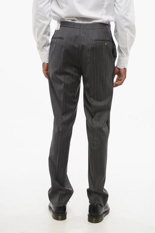 Pinstriped Virgin Wool Trousers CERIM.LEADER