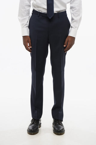 CC COLLECTION Virgin Wool Side Vents Notch Lapel 3 Piece Waistcoat Suit