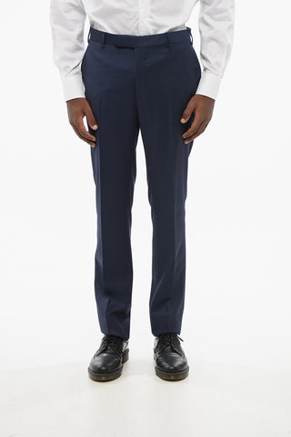 Virgin Wool Center Vent Notch Lapel 2-Button Suit