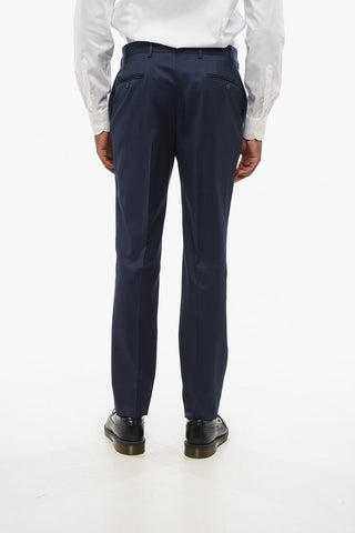 Virgin Wool Center Vent Notch Lapel 2-Button Suit