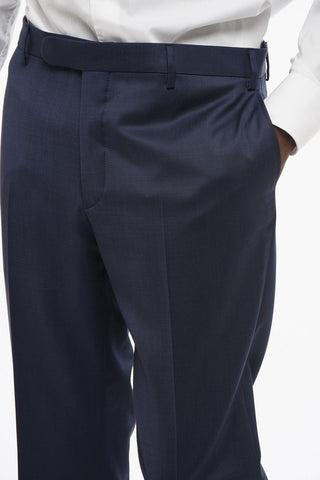 Virgin Wool Center Vent Notch Lapel 2-Button Suit
