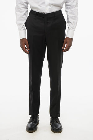 TREND Virgin Wool Trousers with Belt Loops