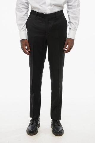 TREND Virgin Wool Trousers with Belt Loops