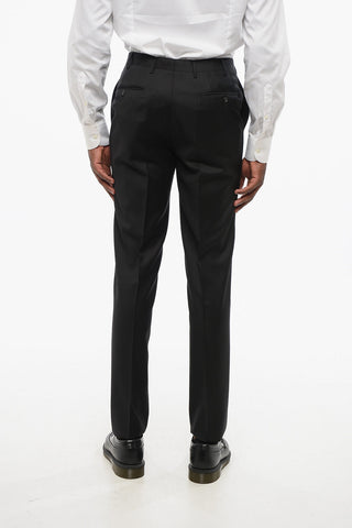 TREND Virgin Wool Trousers with Belt Loops