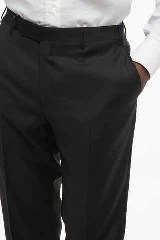 TREND Virgin Wool Trousers with Belt Loops