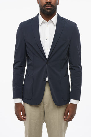 CC COLLECTION Blazer A 2 Bottoni in Nylon Stretch Con Tasche a Toppa