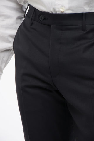 Hose LEADER aus Schurwolle mit Leistentaschen