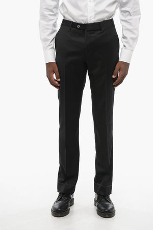 Virgin Wool LEADER Pants with Flush Pockets