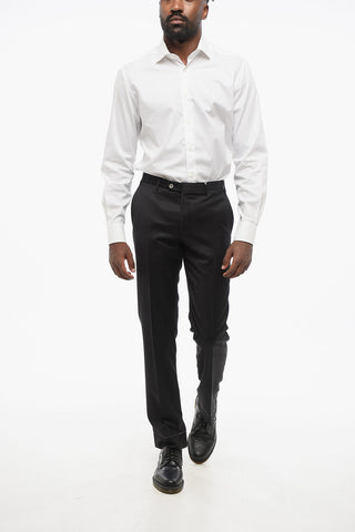 Virgin Wool LEADER Pants with Flush Pockets