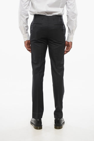 Fresco Wool Trousers with Belt Loops