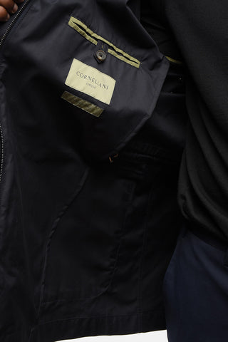 Cotton Blend Windbreaker With Breast Pocket