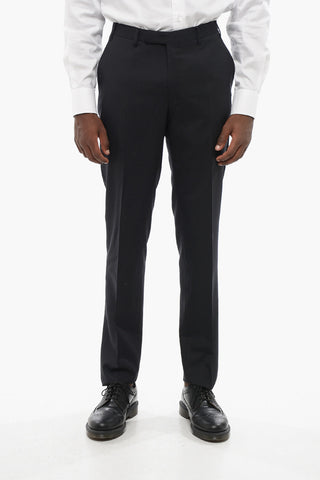 CC COLLECTION virgin wool REFINED belt loops pants