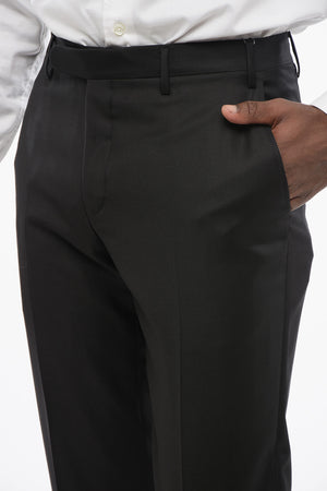 TREND Pantaloni in Lana Vergine con Passanti
