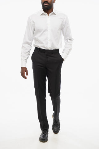 TREND Hose aus Schurwolle mit Gürtelschlaufen