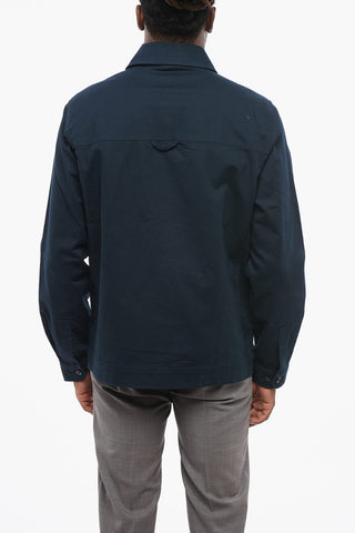 Solid-Color Utility Overshirt