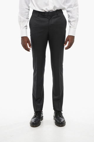 Virgin Wool Trousers ACADEMY with Hidden Closure