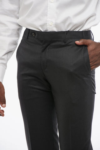 Virgin Wool Trousers ACADEMY with Hidden Closure