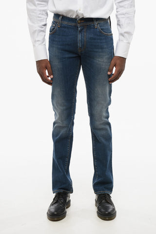 ID Delavè Effect Jeans with Visible Stitching 18cm