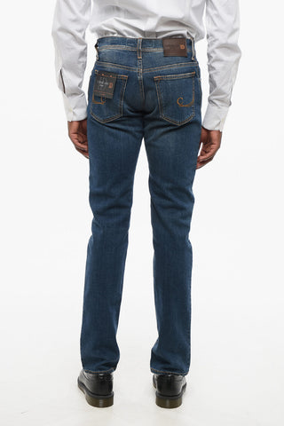 ID Delavè Effect Jeans with Visible Stitching 18cm
