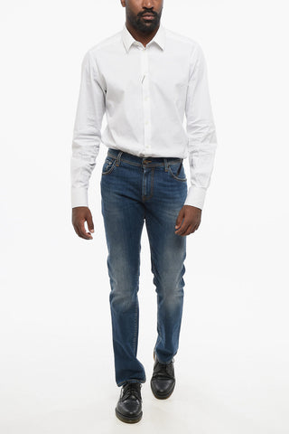 ID Delavè Effect Jeans with Visible Stitching 18cm