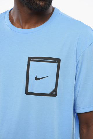 SWIM Rundhals-T-Shirt Mit Kontrastprint Und Tasche