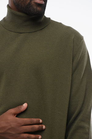 Wool and Cashmere Turtleneck Sweater