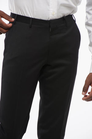 CC COLLECTION Blended Wool Twill Trousers