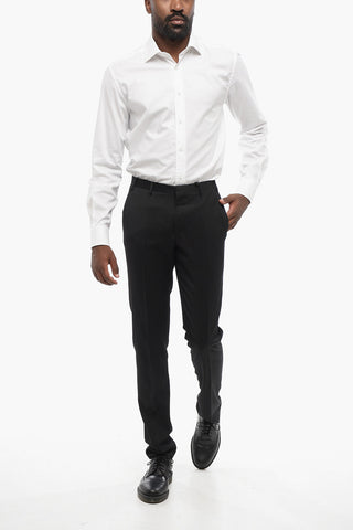 CC COLLECTION Twill-Hose aus Wollmischung
