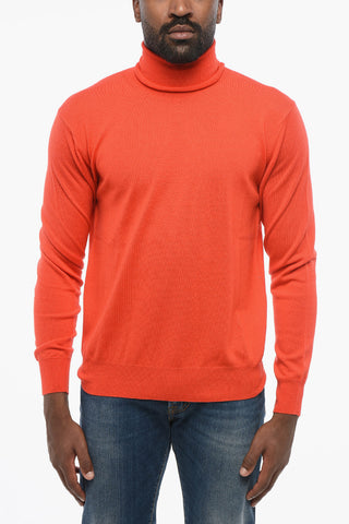 Rollkragenpullover aus Schurwolle