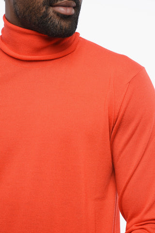 Rollkragenpullover aus Schurwolle