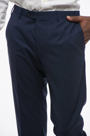 CODE Pantaloni 4 Tasche in Lana Vergine con Chiusura Nascosta