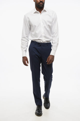 CODE Virgin Wool 4-Pocket Trousers with Hidden Closure