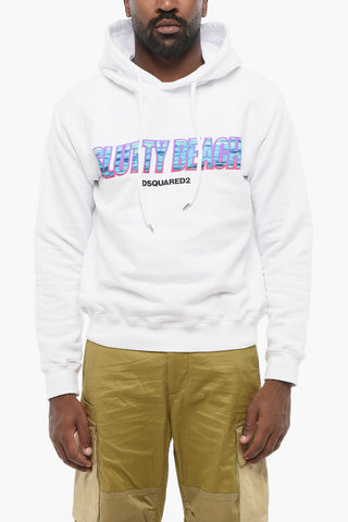 Cotton Hoodie with Front Print