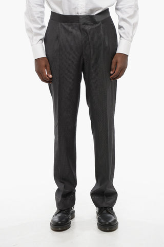 Pinstriped MANTUA Virgin Wool Pants