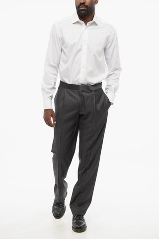 Pinstriped MANTUA Virgin Wool Pants