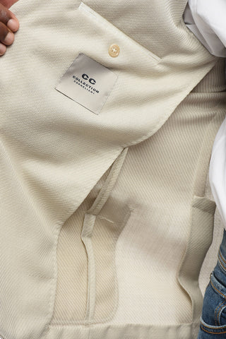 CC COLLECTION 버진 울 투 버튼 재킷 투 벤트 클래식 라펠