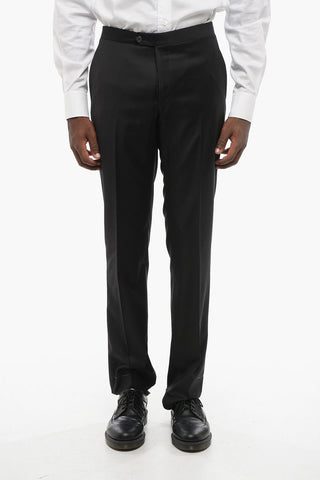 Wool SMOK.LEADER Pants with Side Satin Bands
